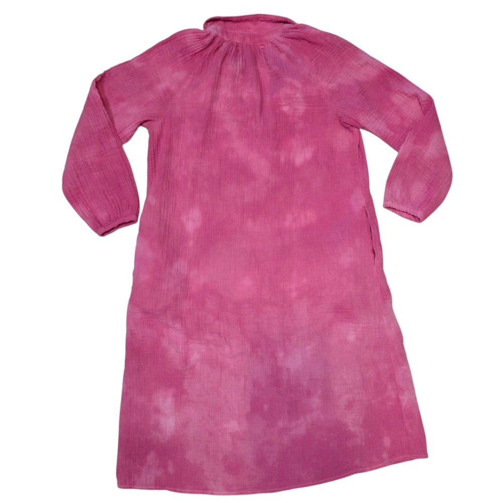 Xirena Long Sleeve Knee Length Cotton Gauze Dress- Oversized Small - Picture 9 of 13